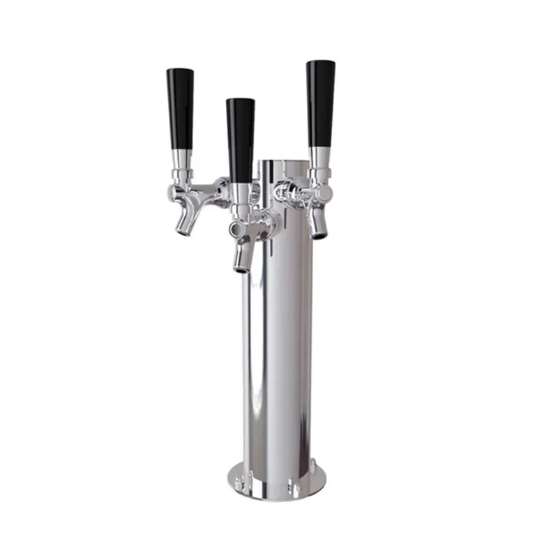 Taprite Triple-Tap Stainless Steel Draft Beer Tower 1