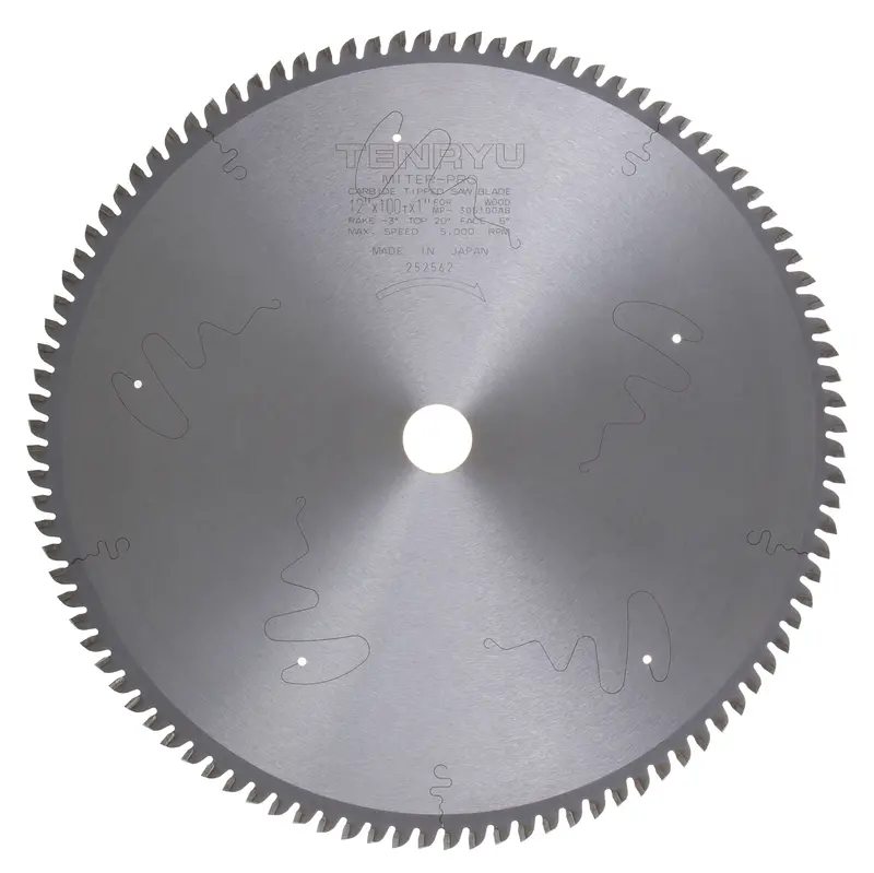 Tenryu 12-Inch 100-Tooth Wood-Cutting Blade – Super Smooth Panel Finish (Mp-305100Ab) 1
