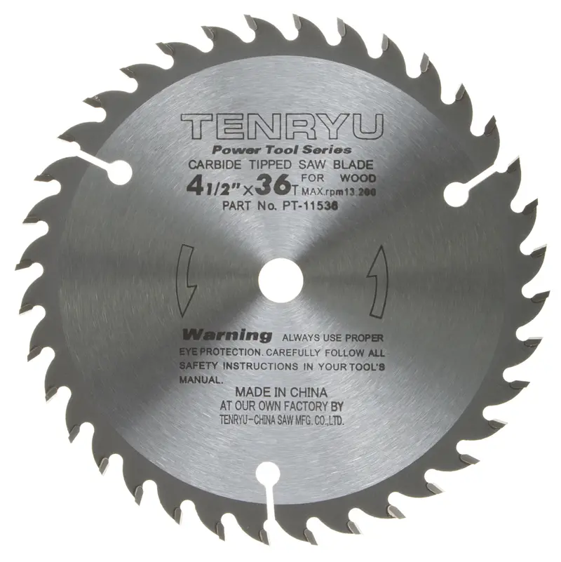 Tenryu 4-1/2-Inch 36-Tooth Wood-Cutting Blade – Very Smooth Cut (Pt-11536) 1