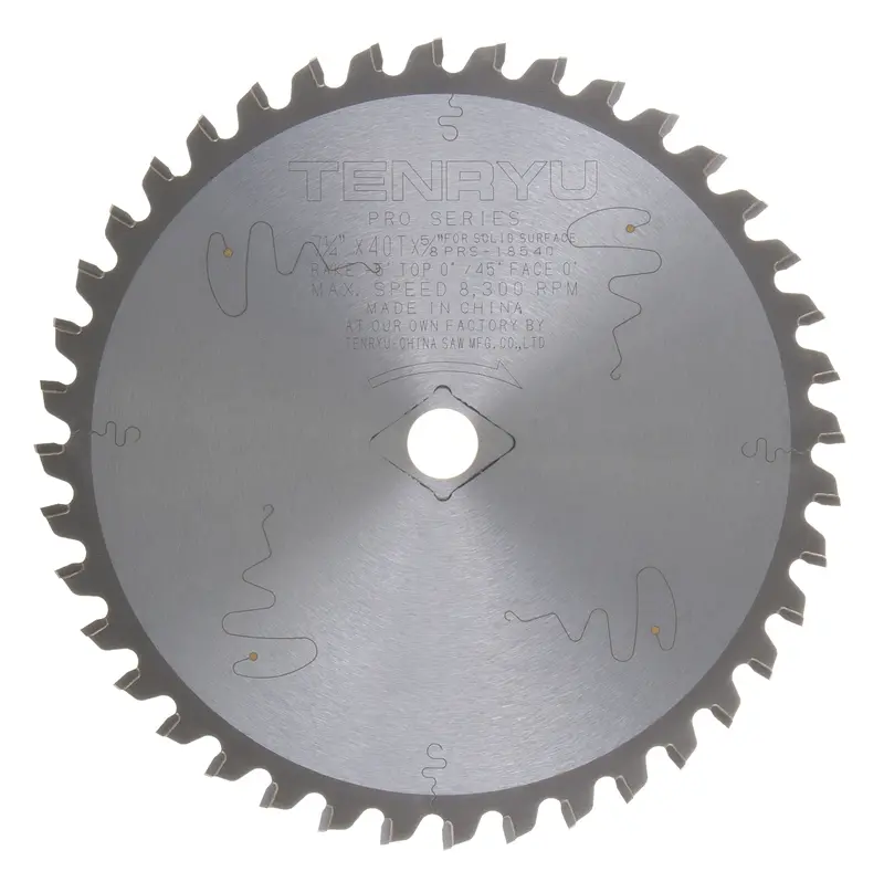 Tenryu 7-1/4-Inch 40-Tooth Solid Surface Material Blade – Smooth Cut (Prs-18540) 1