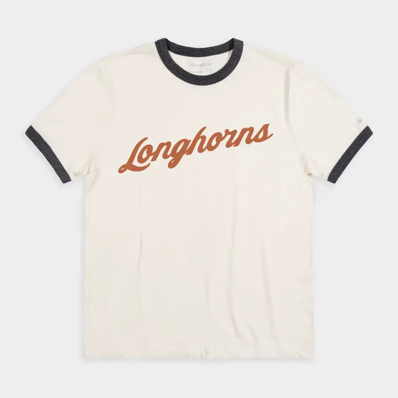Texas Longhorns Script Logo Ringer T-Shirt 1