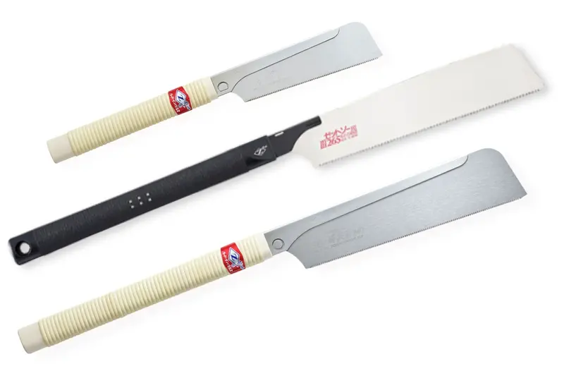 Triple Japanese Dozuki & Kataba Saw Set: 240Mm Fine Dozuki, 150Mm Fine Dozuki, 265Mm Universal Combination Rip/Crosscut Saw (Dce) 1