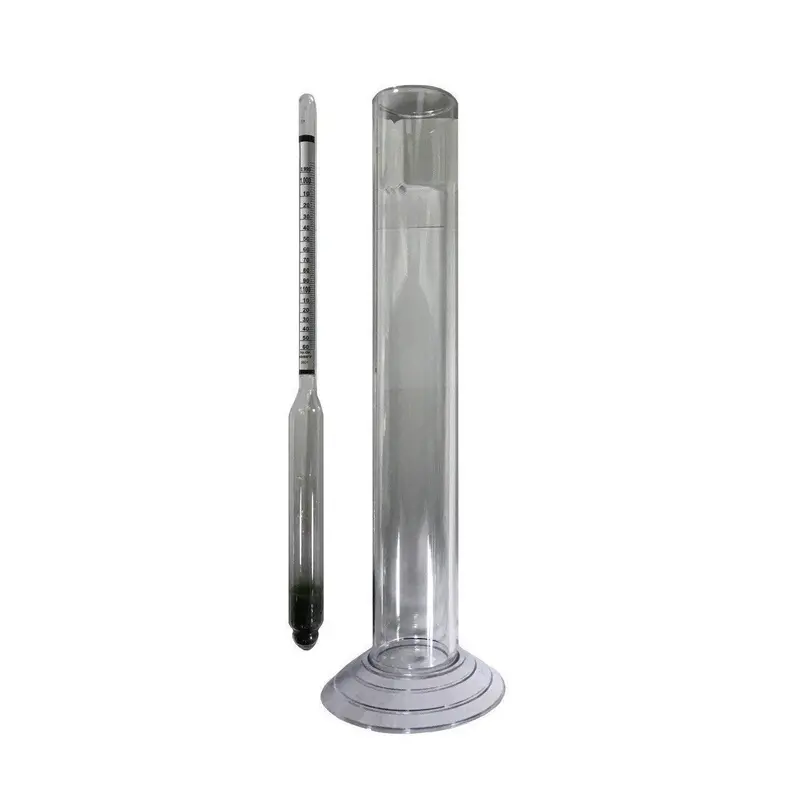 Triple-Scale Hydrometer Kit For Wine & Beer – Includes Test Jar 1