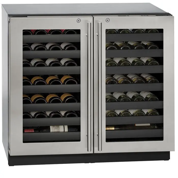 U-Line 36-Inch 3000 Series Dual-Zone Stainless Steel Wine Refrigerator 1