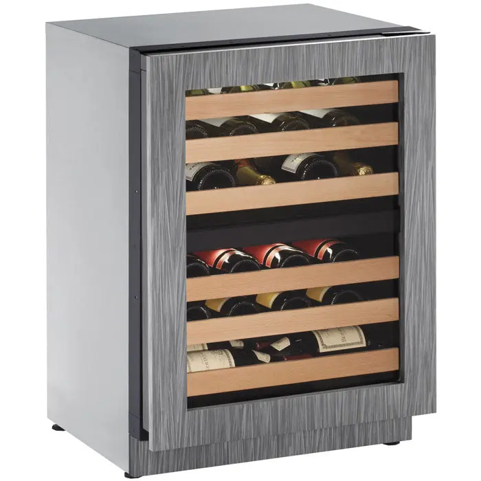 U-Line Wine Captain 43-Bottle Dual-Zone Built-In Wine Cooler With Frameless Glass Panel-Ready Door 1