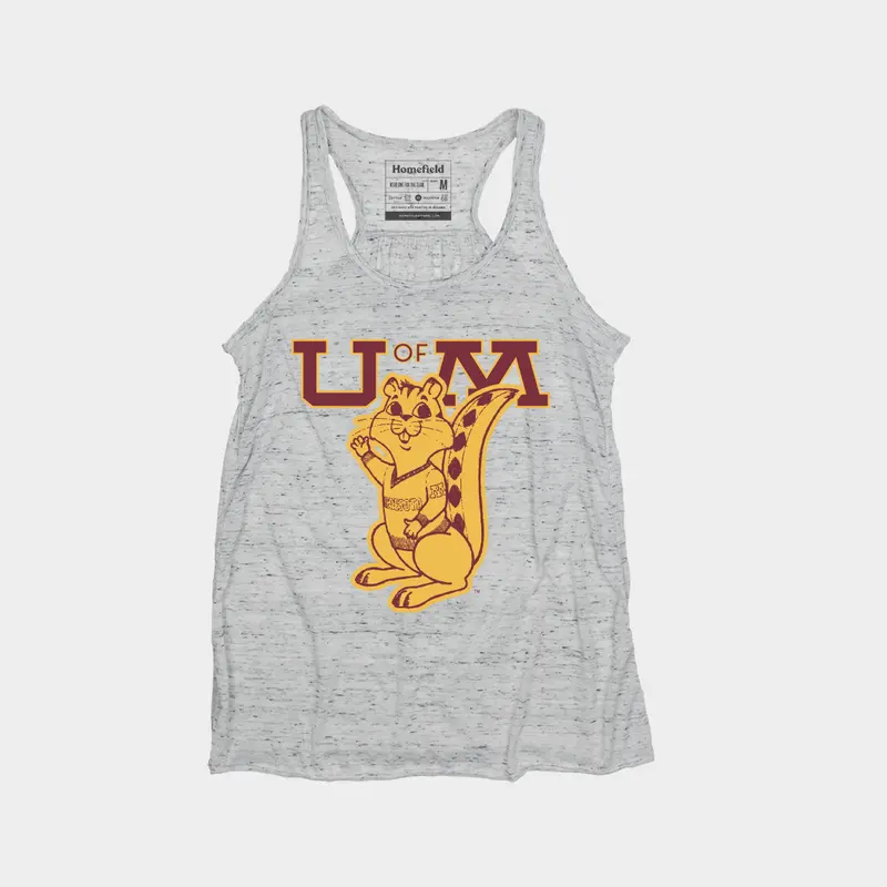 University Of Minnesota Vintage Gophers Women'S Sleeveless Top 1