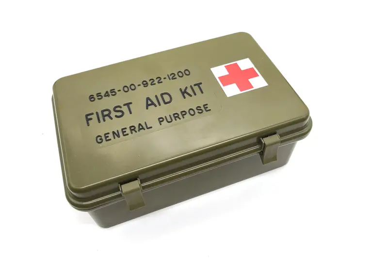 Vintage U.S. Army Surplus Waterproof Storage Box – 8" × 5" × 3", Usa-Made 1
