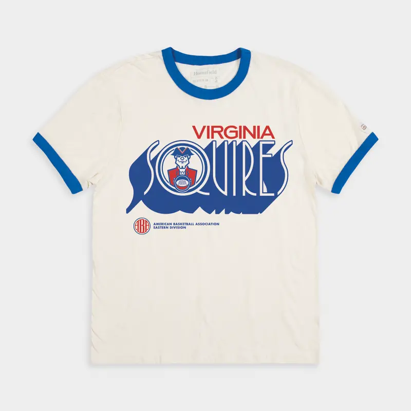 Virginia Squires Aba Retro Wordmark Ringer Tee 1