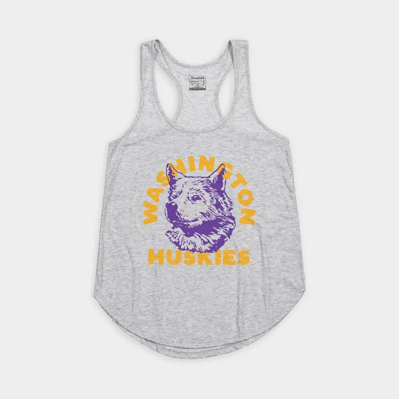 Washington Huskies Dog Mascot Women'S Vintage Tank Top 1