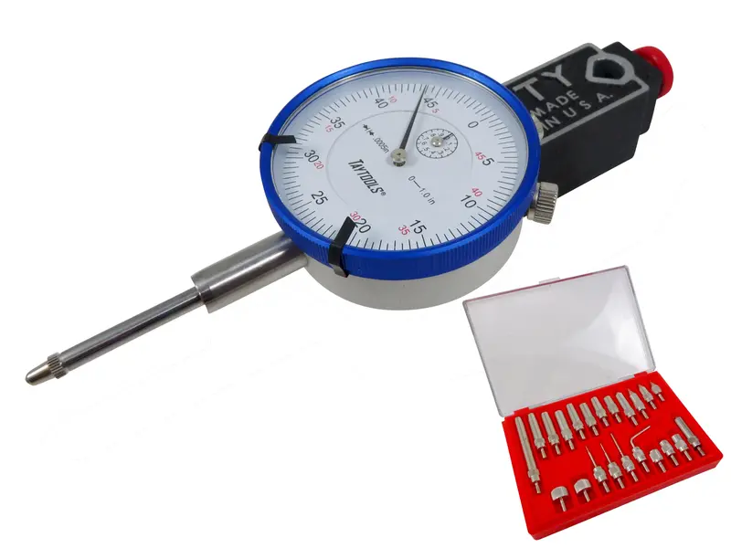 Westhoff Mighty Mag® Base (45 Lb), Taytools Dial Indicator & 22-Piece Anvil Point Collection 1