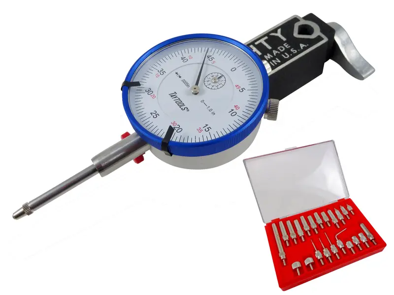 Westhoff Mighty Mag® Precision Kit: Quick-Release Base, 1" Travel Dial Indicator & 22-Piece Anvil Set 1