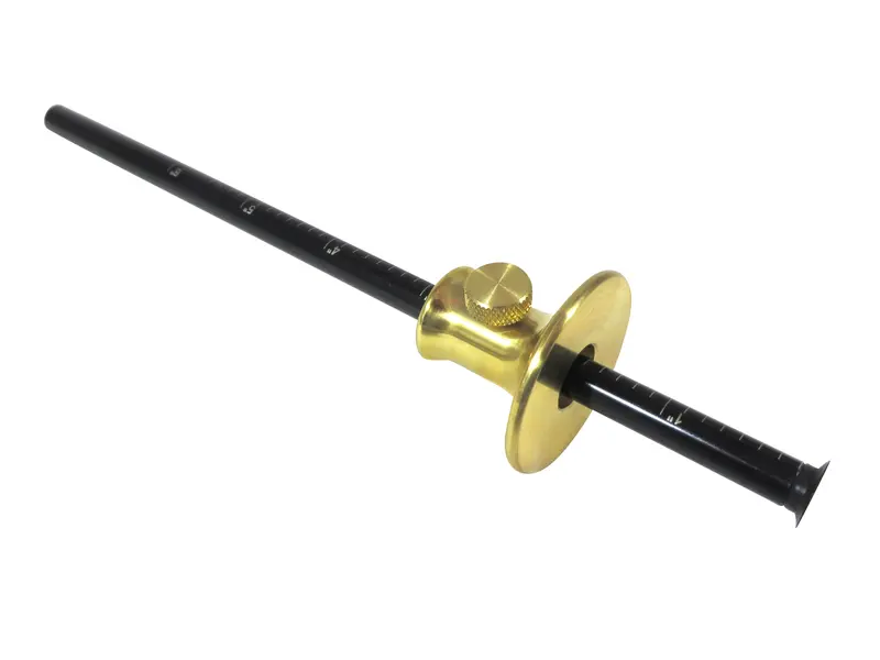 Wheel Marking Gauge With Brass Head — Precision Depth Control And Chrome-Plated Beam 1