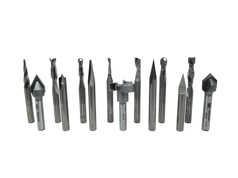 Whiteside "The Works" Cnc Router Bit Set – 14-Piece, 1/4" Shank 1