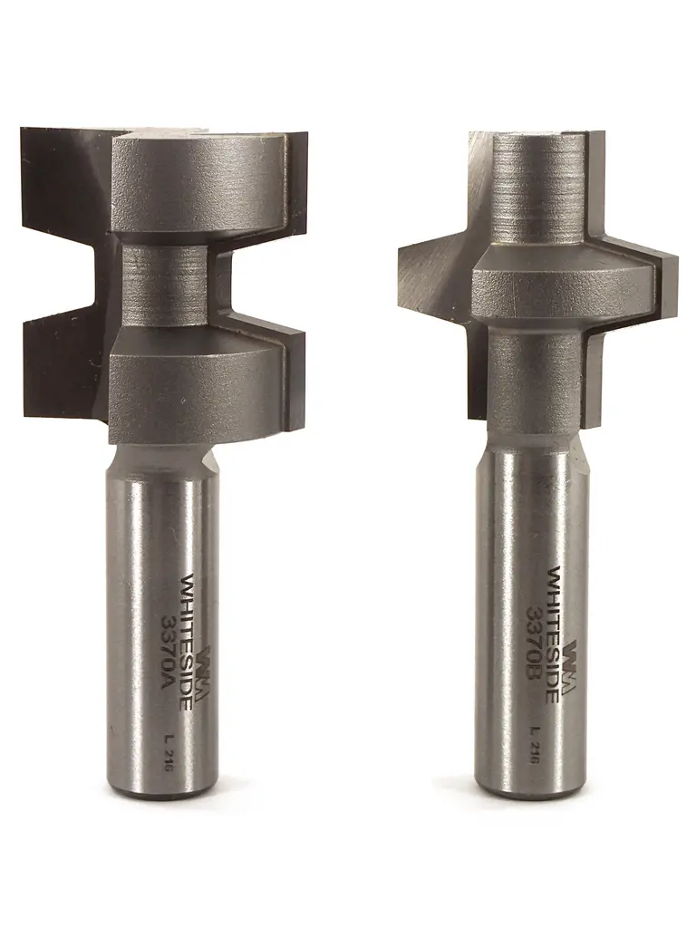 Whiteside Tongue-And-Groove Router Bit Set With Wedge Profile 1