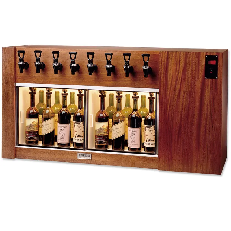 Winekeeper Magnum 8-Bottle Wine Preservation Unit – Rich Mahogany Finish 1