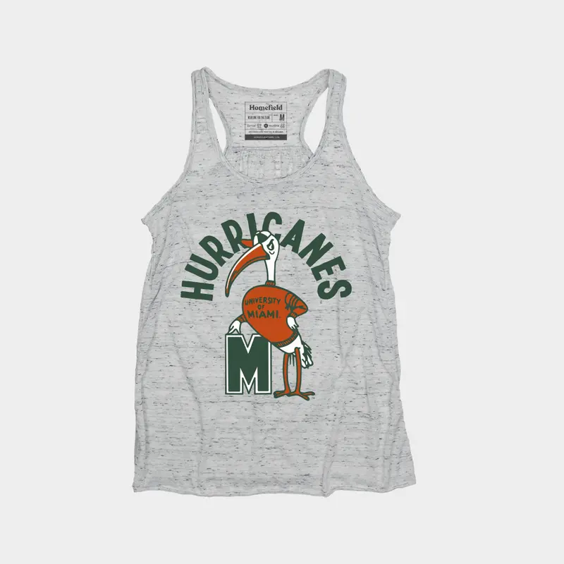 Women'S Vintage Miami Hurricanes Tank Top – Lightweight Retro Fit 1