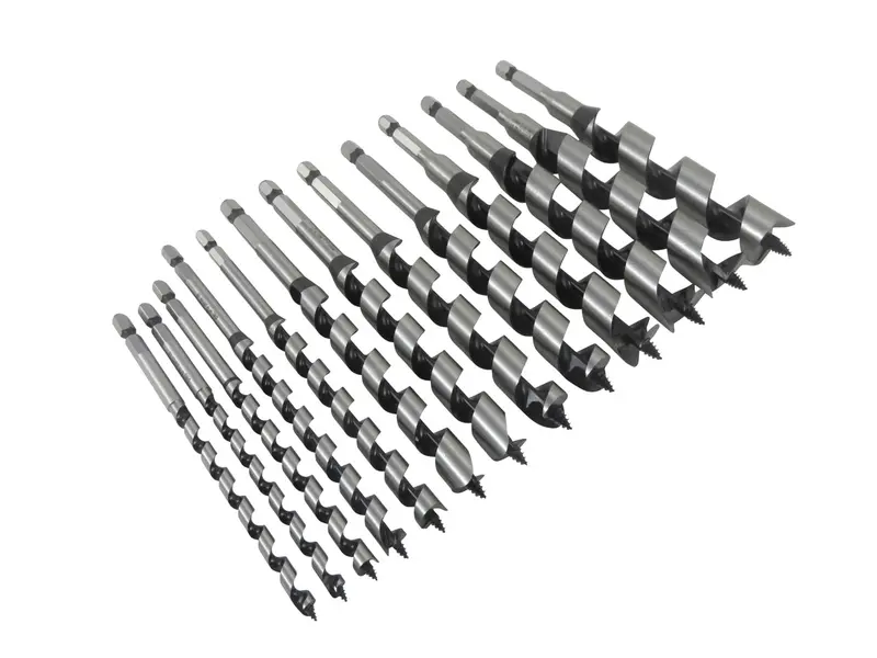 Woodowl 13-Piece 6000 Series Spurred Combination Auger Bit Set 1