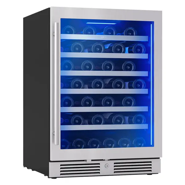 Zephyr 24" Undercounter 53-Bottle Single-Zone Built-In Wine Refrigerator – Stainless Steel 1