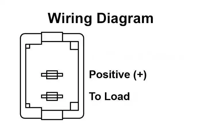 12V On/Off Toggle Switch Label – Black Housing 1