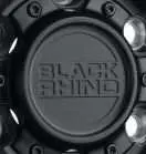 5X127Mm Bolt Pattern Stainless Steel Black Bolt-On Wheel Hub Centric Ring 1