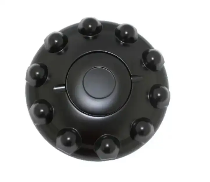 Abs Black Front Hub Cap Kit – Durable Replacement Cover Set 1