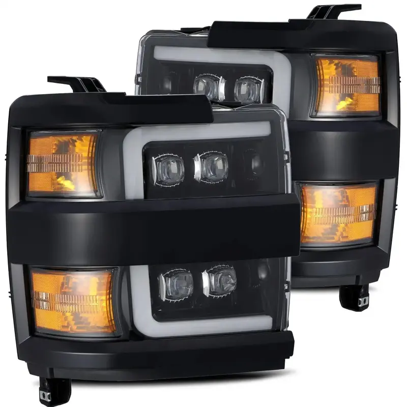 Alpharex Jet Black Led Projector Headlight Assembly Model 880229 1