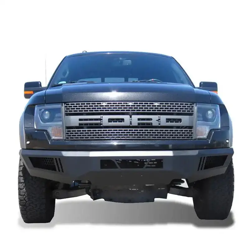 Black Horse Off Road Afb-F1Ra-17 Matte Steel Front Bumper For Ford F-150 Raptor 1