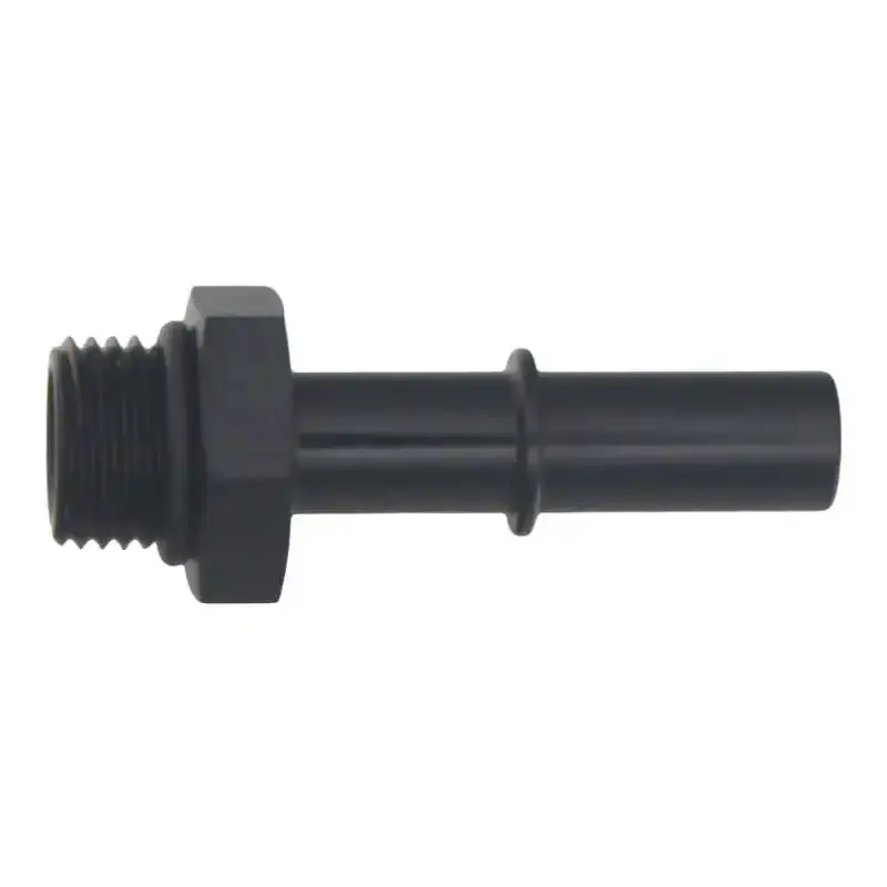 Deatschwerks 6An Orb Male To 3/8-Inch Male Efi Quick-Connect Adapter – Matte Black Anodized 1