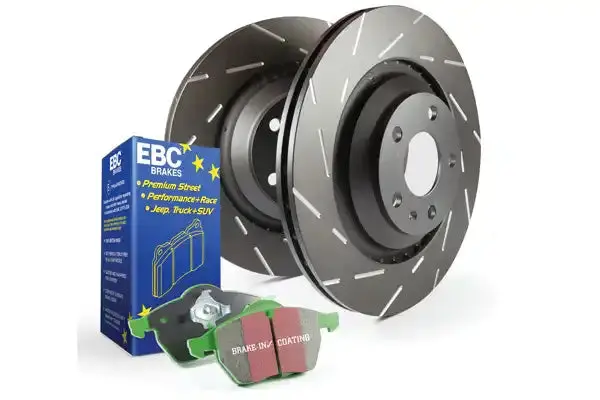 Ebc Brakes Slotted Brake Rotors – Rear Set S2Kf1265 (Engineered To Minimize Wind Noise) 1