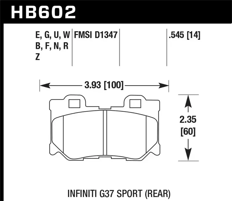 Hawk Performance Hps 5.0 Brake Pads – Hb602B.545, 0.545" Thickness For High-Performance Stopping Power 1