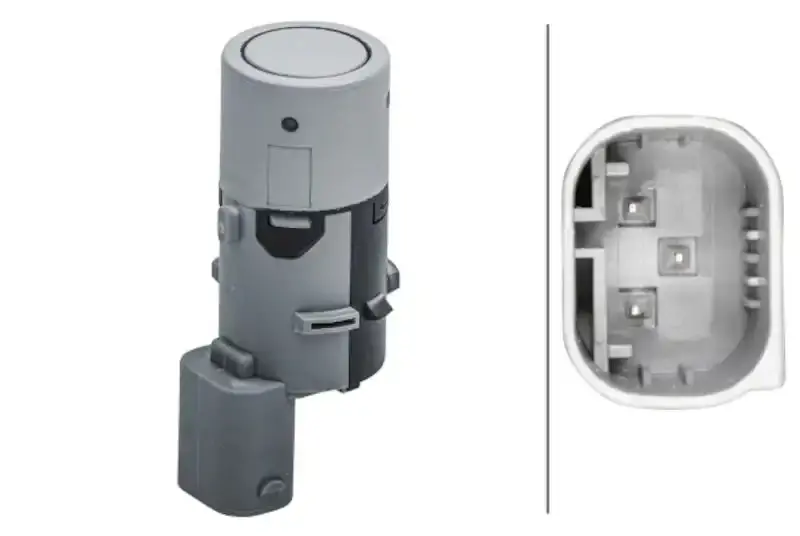 Hella Parking Assist Sensor – Straight 3-Pin Paintable Backup Detection Module 1