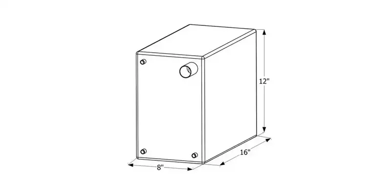 Icon Freshwater Tank – Lightweight Wt2474 Model (16″ × 12″ × 8″) For Rvs & Trailers 1