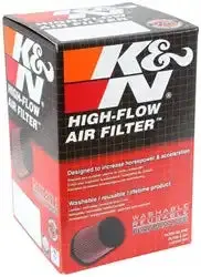 K&N Universal Clamp-On Air Filter – High-Flow Replacement For Carbureted Or Throttle-Body Applications 1