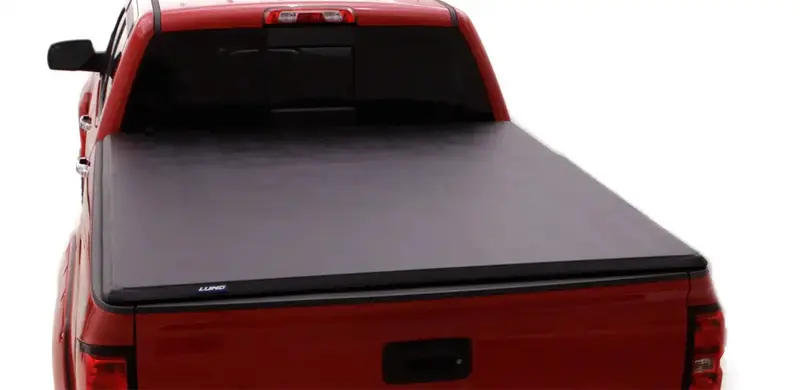 Lund Hard Fold Tonneau Cover – Durable Black Folding Design 1