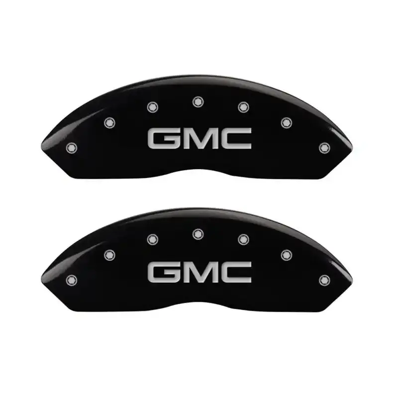 Mgp Engraved 4-Piston Caliper Covers – Denali Black With Silver Accents 1