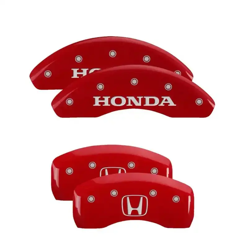 Mgp Engraved Caliper Covers – Red & Silver Finish For 2018 Honda Accord 1