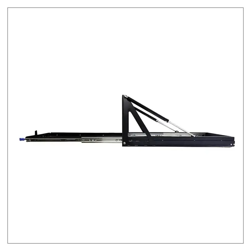 Refrigerator Slide-Out Tray With Integrated Gliding Mechanism And Titanium Finish 1