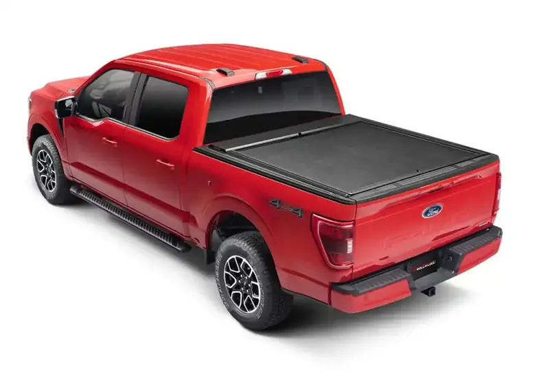 Roll-N-Lock M-Series Xt Manual Retractable Tonneau Cover – Lockable, Black Finish 1