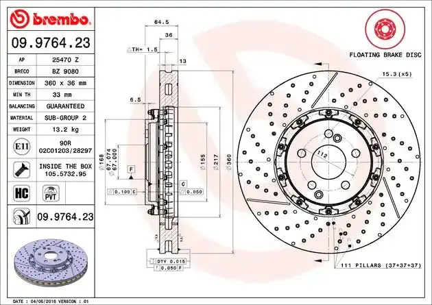 Universal Disc Brake Rotor – High-Carbon Cast Iron Replacement For Standard Applications 1