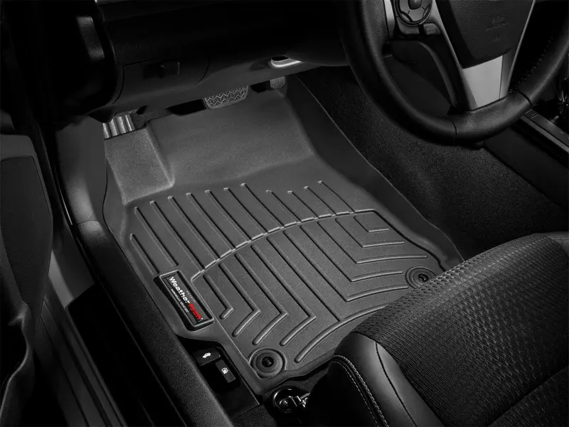 Weathertech 443111 Digitalfit Floorliner – Precision-Cut Black Front Interior Liners 1