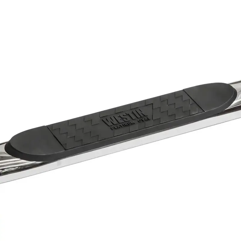 Westin Platinum 4-Oval Nerf Step Bars – Stainless Steel Construction, Polished Finish 1