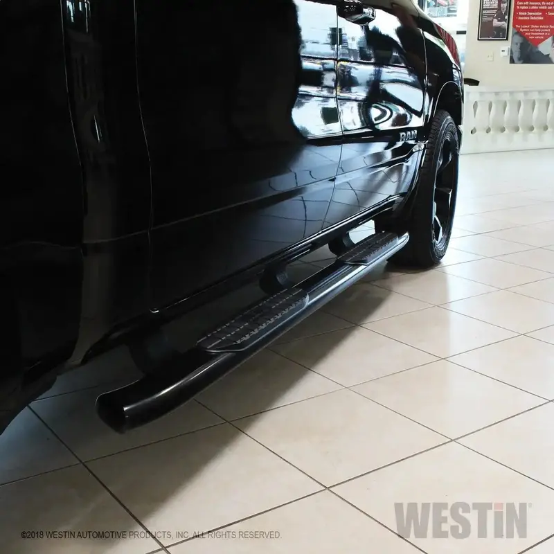 Westin Pro Traxx 5 Oval Nerf Step Bars – Smoke Finish, Ram Crew Cab Specific (Model 21-54085) 1